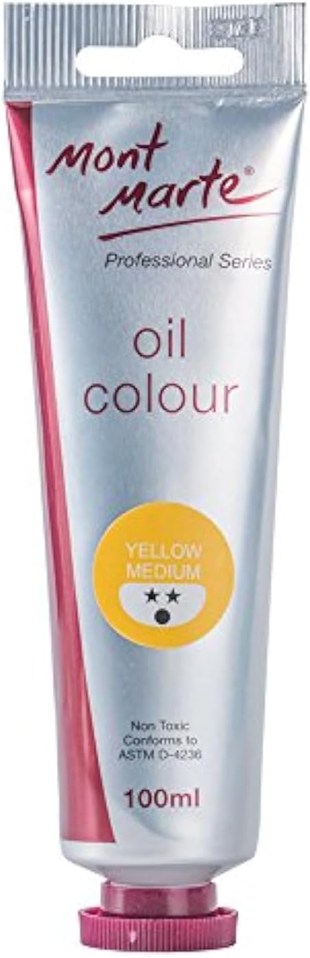 Mont Marte Oil Paint 100mls - Yellow Medium