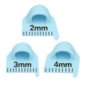 Edge Stitch Lock and Sewing Gauge-Sewing Gauge-Edge Sewing Lockranding Tool-Needle Gauge Quilting Ruler for Straight & Curved Seams for Beginners,Professional Sewers - 2/3/4 Mm, 3 Pcs,Plastic (Blue)