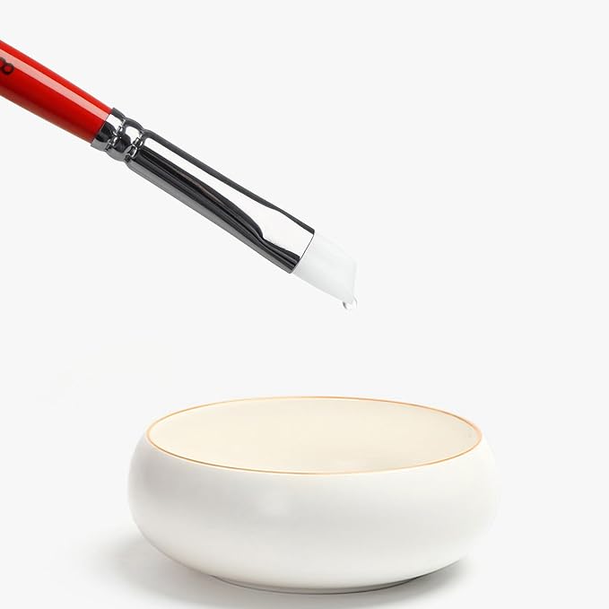 XDT#268 Paint Brush Set, 8Pcs Nylon Brushes for Acrylic Painting, Watercolor, and Crafting, Kids Adult Drawing Arts Crafts Supplies, Red