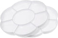 2pcs Paint Tray Palette Plastic 7-Well Watercolor Palette Flower White Painting Tray for Watercolor Create DIY Craft Professional Art Painting Acrylic Painting Gouache