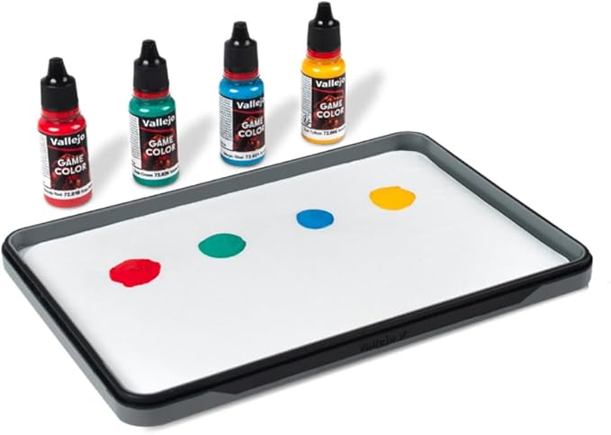 Vallejo - Wet Palette Pro Pinter Size for Miniature and Acrylic Painting Bundle, Includes 2 Hydration Sponge, 30 Moisture Paper and a Well Palette - Keeps Your Acrylic Paint Wet