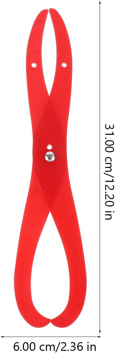POPETPOP Clay Sculpture Measuring Tool- 6 Inch Red Clay Sculpture Plastic Tool Pottery Clay Tool Bent Leg Ceramic Carving Tool for Pottery Gauge Shaping and Carving