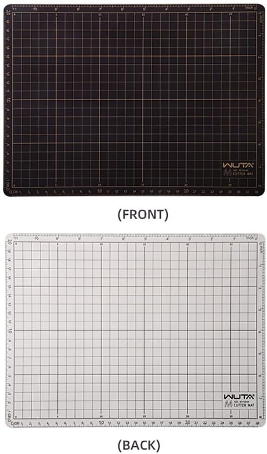 WUTA Self Healing Sewing Mat, PVC Cutting Mat A2 Double Sided Cutting Board for Sewing, Craft, Quilting, Fabric, Scrapbooking Project（23.6" x 17.7")