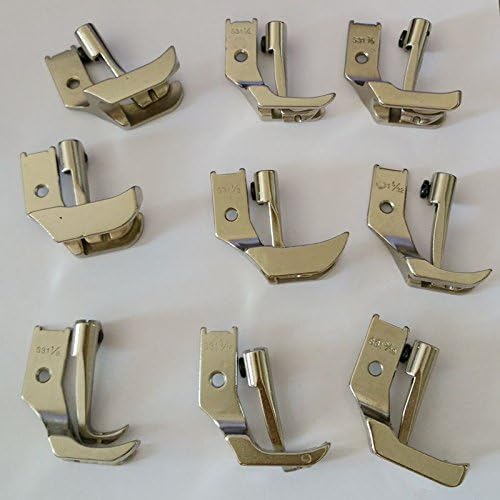 HONEYSEW 7SIZE Industrial Walking Foot Single Piping WELTING FEET S32 1/8"+5/32"+3/16"+1/4"+5/16"+3/8"+1/2"