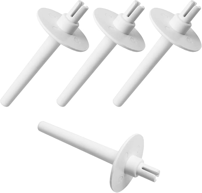 4 Pieces Sewing Machine Accessories, Plastic Replacement Spool Pin for Sewing Machine, Spool Holder for Sewing Machine, Small Thread Spool Cap for Brother, Sewing Machine Parts White