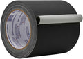 WOD GTC12 Gaffer Tape, Black Low Gloss Finish Film, 4 inch x 60 ft. Residue Free, Non Reflective Cloth Fabric, Secure Cords, Water Resistant, Photography, Filming Backdrop, Production