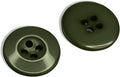 100 Pcs 3/4" Olive Drab 4 Hole Buttons for Sewing 0.75 inch Uniform Buttons 30L 19mm Plastic Green Glossy Ideal for Jacket Work Uniforms Workwear School Outfits Aprons Pants Bags DIY Crafts