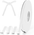 3/8" Wide x 10 Yards Velvet Ribbon, Vintage Single Face Velvet Ribbons for Gift Wrapping, Christmas Wrapping Bows, Wedding Decor, Sewing and More (White)