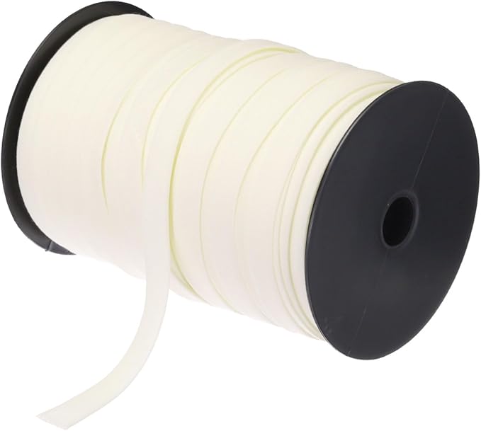 MECCANIXITY 1/2 Inch Double Fold Bias Tape Polyester Continuous Bulk Bias Tape for Sewing, Seaming Quilting Hemming Binding Crafts (Beige 100 Yards)