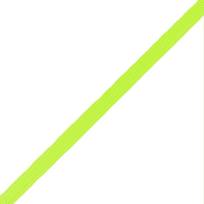 Mandala Crafts 16mm 20 Yds Roll of Lime Green Elastic Bands for Sewing - 5/8 Flat Elastics Cord - 5 8 Inch Braided Stretch Straps for Crafting