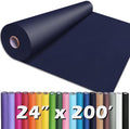 PerkHomy 24" x 2,400" (200') Navy Blue Kraft Paper Roll for Craft Bulletin Board Paper Art Table Covering Crafting Gift Wrapping Bouquet Packing Parcel 80GSM 55LB (Navy Blue, 24" x 200')