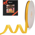LIUYAXI 1/4" X 50 Yards Solid Gold Grosgrain Ribbon, Perfect for Crafts, Wedding Decor, DIY Hair Accessories, Sewing, Gift Package Wrapping and More