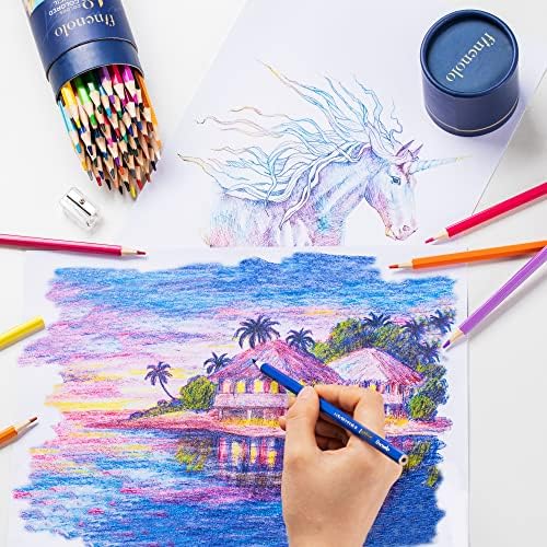 36 Pack Colored Pencils for Adult Coloring Books, Soft Core, Art Drawing Pencils for Artists Kids Beginners, Coloring Pencils Set with Sharpener for Coloring, Sketching, Painting