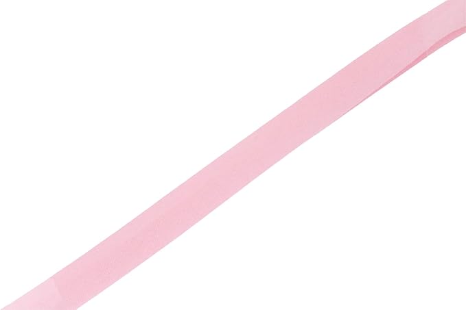 Mandala Crafts 55 Yards 1/4 Inch Pink Double Fold Bias Tape for Sewing - Bias Binding Tape for Quilting Binding, Hemming, Seam, and Fabric Piping