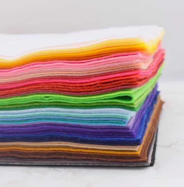 YYCRAFT Craft Soft Felt Sheets 9 Inch X 12 Inch - 40 Pack(20 Colors)