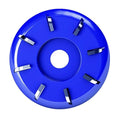 Wood Turbo Carving Disc 8 Teeth for Angle Grinder 4 or 4 1/2" with 5/8" Arbor Upgraded, DIY Wood Carving Tools Cutting Wheel for Fast Shaping(8 Arc Blade)