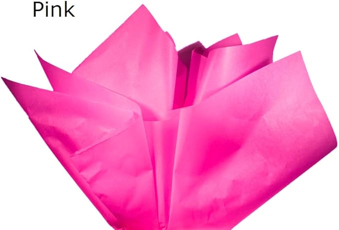 Ocean Tides 300 Sheets (14 x 20 Inches) Christmas Wrapping Paper – Gift Wrapping Tissue Paper Bulk for Crafts, Birthdays, & Holidays – Colored Tissue Papers for Gift Bags & Decorations, Pink