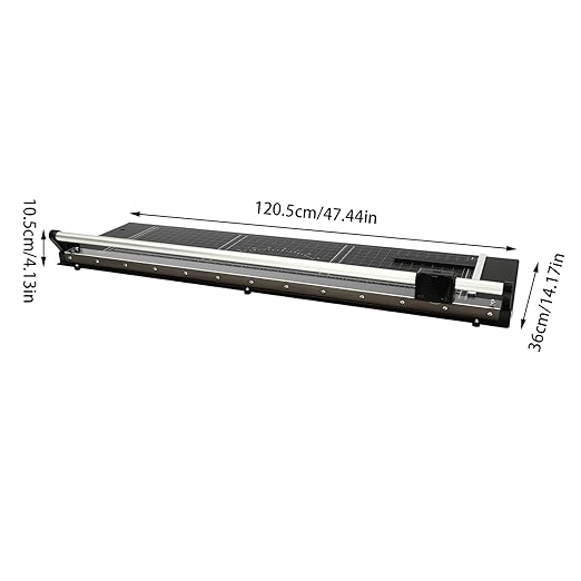 Paper Cutter, Rotary Papers Trimmer, Portable Slicer Scrapbooking Tool with Positioning Ruler & Spare Blades for A4，Craft Paper, Coupon, Label and Cardstock