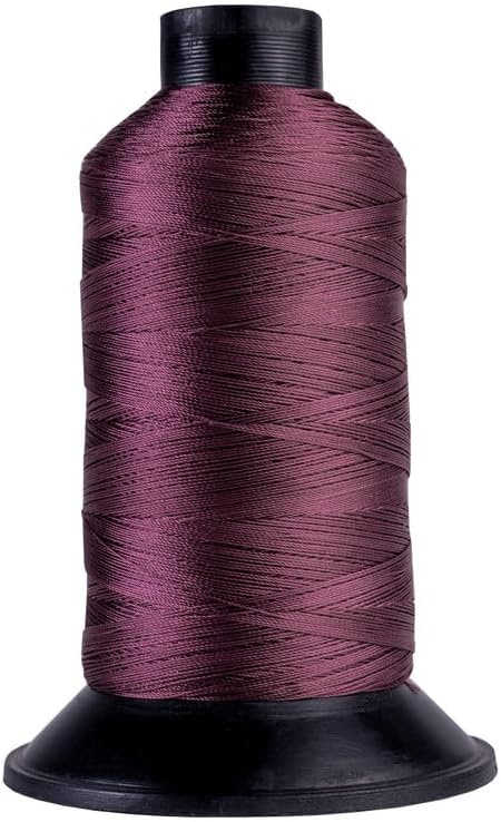 Big Kizzy Burgundy 1400m Nylon Thread for Hair Extensions, Sew in Human Hair Weft and Wigs - Non-Slip and Comfortable Hold for Hand and Machine Tied Weft