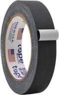WOD GTC12 Gaffer Tape, Black Low Gloss Finish Film, 1 inch x 60 ft. Residue Free, Non Reflective Cloth Fabric, Secure Cords, Water Resistant, Photography, Filming Backdrop, Production