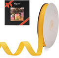 LIUYAXI 3/8" X 50 Yards Solid Gold Grosgrain Ribbon, Perfect for Crafts, Wedding Decor, DIY Hair Accessories, Sewing, Gift Package Wrapping and More