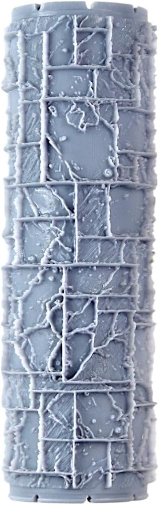 Bricks Clay Texture Roller (4") - Seamless Set #02 - Embossing Pattern Roller for Polymer & Ceramic Clay, Pottery & Crafts