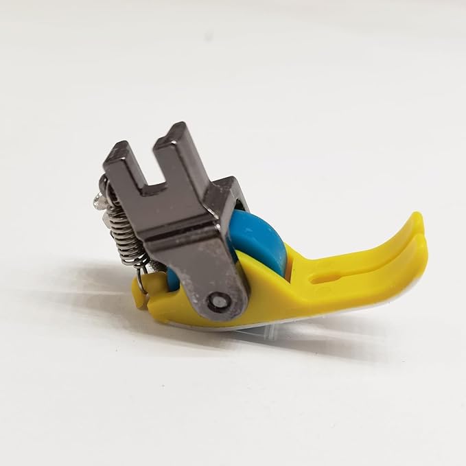 HONEYSEW Teflon Narrow Roller Presser Foot for Industrial Single Needle Lockstitch Sewing Machine Wheel