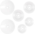 TIESOME Spool Cap for Sewing Machine, Replacement Spool Pin Cap Set of 6 Pieces in 3 Sizes 25mm 35mm 45mm, White