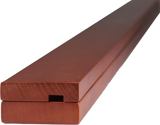 Precision Quilting Tools Quilt Hanger Rack, Knob-Less Modern Wooden Design for Wall Hanging to Clamp Quilts, Rugs, Blanket Holder, Tapestry Hangers, Quilting Tools, Mounted Quilt Rack (48-inch)