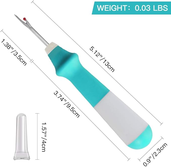 Lhedon Seam Ripper 3 PCS, Seam Rippers for Sewing, Ergonomic Grip, Colorful Large Thread Stitch Remover Tool Handy Stitch Rippers for Sewing Crafting Removing Hems and Seams，Christmas Gifts