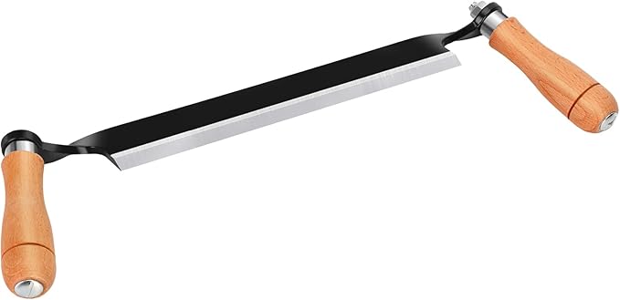 10'' Draw Knife,Draw knife Debarking Tool,Curved Draw Knife,Draw Shave Tool Debarking Hand Tool,Ergonomic Handle,Simple and Effortless to Use,Bark Stripper Handsaws Tool