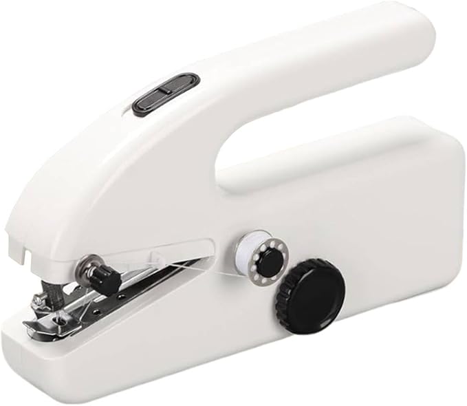Handheld Sewing Machine, Mini Sewing Machine Portable for Beginners, Dual Speed Mode + Dual Power Supply, Easy to Operate, Suitable for DIY, Home, Travel
