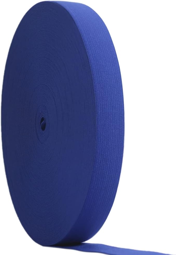 Royal Blue Knit Elastic Band for Sewing 40 Yards 3/4 inch-20mm Flat Heavy Stretchy Elastic Straps Elastic Band Spool for DIY Craft-Bedspread-Clothing-Pants Waistband-Wigs-Skirts- DIY Projects
