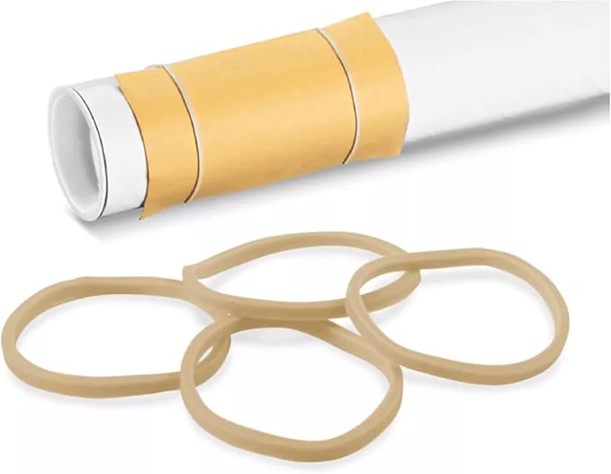 3" x 1/16'' - Size #18 - Rubber Band Depot - Everyday Rubber Bands, Business Bands - Approximately 225 Per Bag - 1/8 Pound Bag