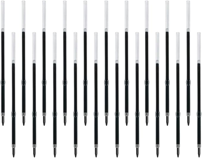 Ballpoint Pen with Stylus Tip, Soft Touch Click Pen, 2 in 1 Metal Pens, Medium Point(Black refills - 20 pcs)…