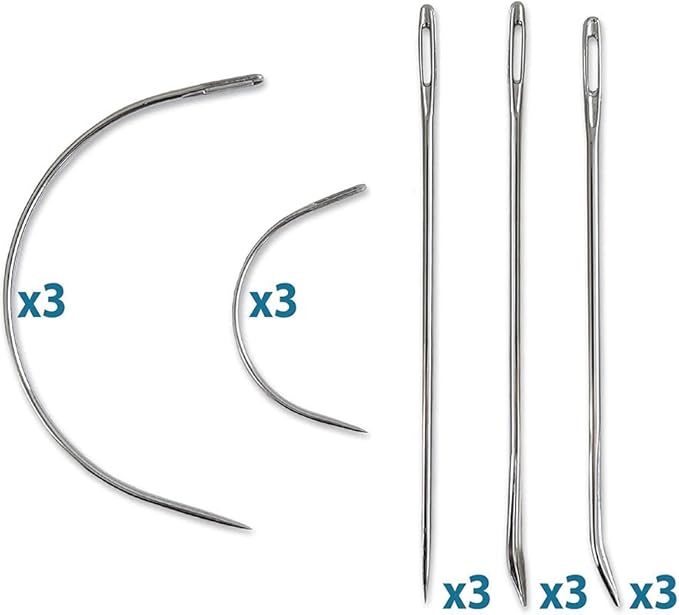 ZP Crafts 15 Professional Leather Needles Kit for Hand Sewing with Different Types for Your Projects