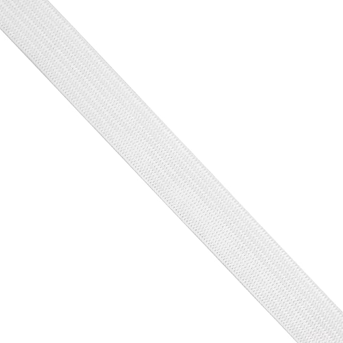 Juvale Elastic Band for Sewing - Half-Inch Knit Band for Waistbands & Half-Inch Elastic for Sewing - Bulk 109-Yard Roll & Craft Supplies - 109 Yds, White
