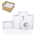 12 Pack White Flagging Tape, Non Adhesive Surveyors Tape, Neon Tree Marking Ribbon, Great Visual Labeling for Boundaries and Hazardous Areas Marking, 1 in. x 150 ft