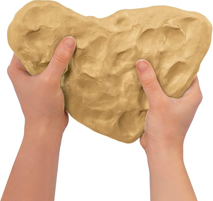 Jovi - Air Dry Modeling Clay, Set of 3 Units, 1.1lb Each, Total of 3.3 lb, No Oven Needed, Sand Ochre Color, Pottery Clay for Arts and Crafts Projects (P85O/3)