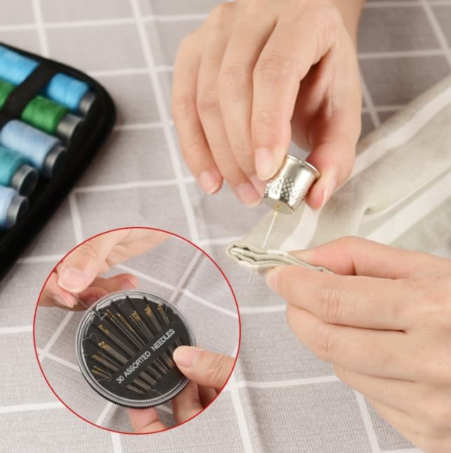 FREFTA Sewing Kit for Adults Beginner and Professionals, Home, Travel Sewing Kit with Sewing Pins and Needles,Seam Rippers,Thread,Threaders for Hand Sewing with Scissor and Accessories (N - 41)