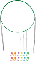 Circular Knitting Needles 32inches/80cm,Size US 4.0(3.5mm) Stainless Steel Round Knitting Needles for Handmade Knitting DIY