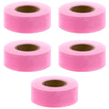 ChromaLabel 1 Inch Fluorescent Pink Masking Tape, Colored Tape for Crafting and Labeling, Fluorescent Pink, 500 Inch Per Roll - Case of 5