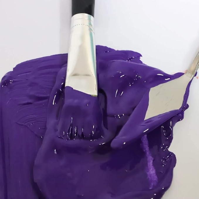 Mont Marte Discovery School Acrylic, Purple, 1/2 Gallon (2 Liter). Ideal for Students and Artists. Excellent Coverage and Fast Drying. Pump Lid Included.