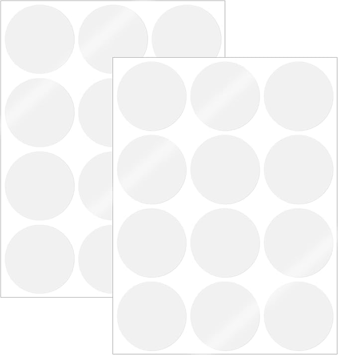 2" Transparent Round Sealing Sticker,Pack of 360