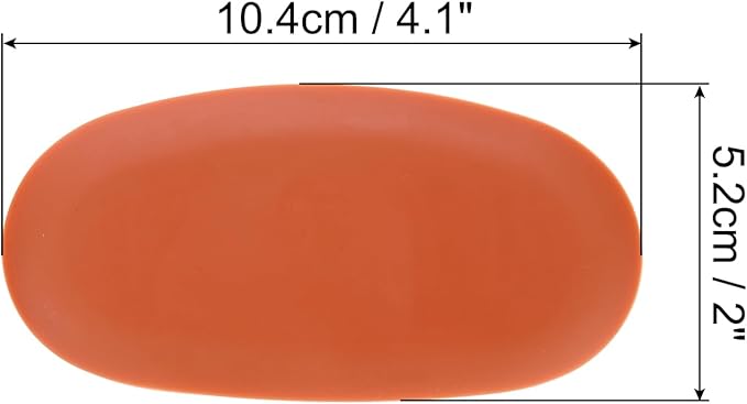 HARFINGTON Pottery Ribs 10.5cm x 5.2cm Soft Silicone Rubber Clay Ceramic Sculpting Tools for Finishing Shaping and Smoothing Removing Finger Marks