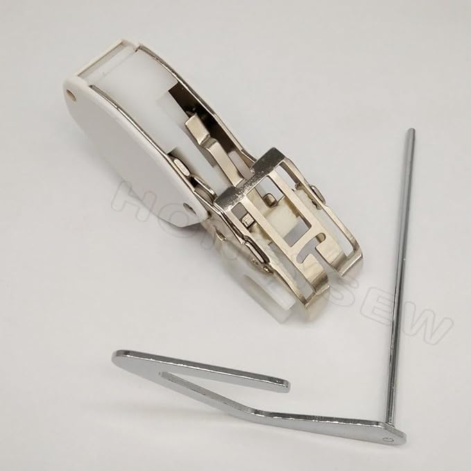 HONEYSEW Even Feed/Walking Foot 7mm Sewing Machine Presser Foot with Quilt Guide for Brother Singer Janome Sewing Multiple Layers SA140