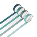 YUBBAEX Natural Color Washi Tape Set 4 Rolls Morandi Decorative Tape for DIY Crafts, Journals, Planners, Scrapbooking, Wrapping (1-Green)