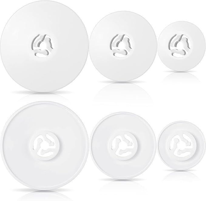 Waydress Spool Cap Sewing Machine Spool Pin Small Medium Large Replacement Cap Compatible with Brother Babylock Sewing and Embroidery Machines 45 35 and 25 mm White(6 Pieces)