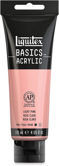 Liquitex BASICS Acrylic Paint, 118ml (4-oz) Tube, Light Pink