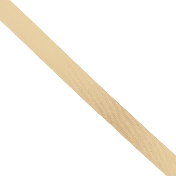 Mandala Crafts Wide 1/2 Inch Khaki Elastic Bands Spool for Pants Waistbands Sewing and DIY Crafts, 88 YD Stretchy Flat Fabric Strap Knit Elastic Band for Wig